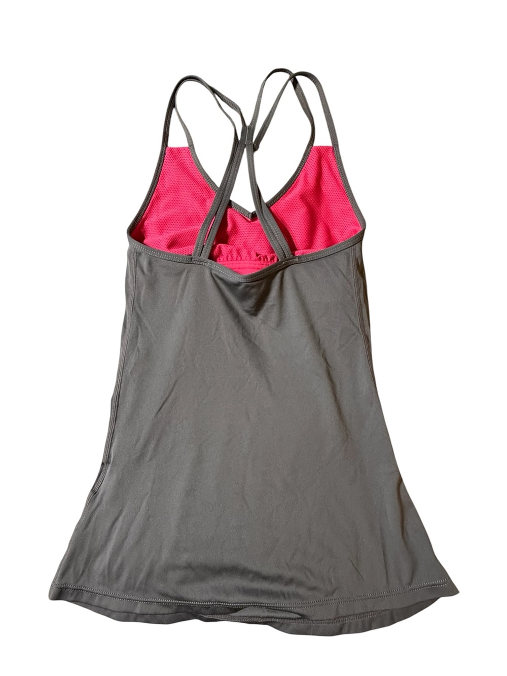 Nike Gray Strappy Cross Back Athleisure Yoga Training Workout Tank Top Size XS - Picture 3 of 3